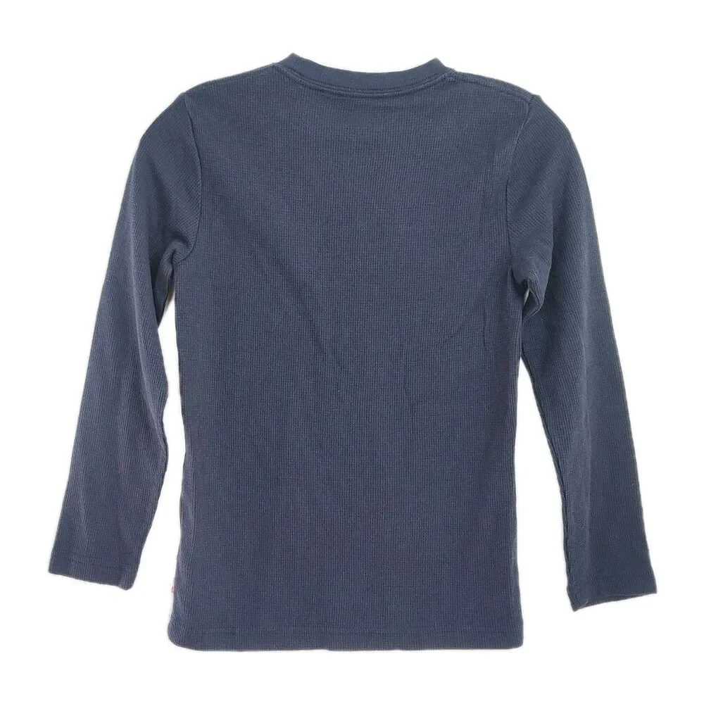 Levi's‎ Long-Sleeve T-Shirt Youth Boys' M (10/12) Navy Blue Crew Neck Pullover